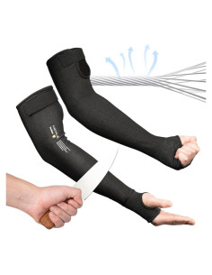 Mangas Protectores Resistentes al Corte A4 Metal Q - Unisex