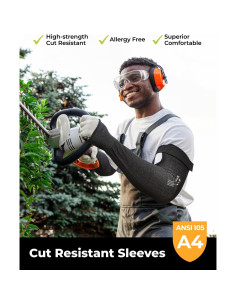 Mangas Protectores Resistentes al Corte A4 Metal Q - Unisex 2