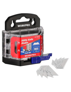 Cuchillas de Cuchillo Utility WORKPRO 50 Paquetes Acero SK5