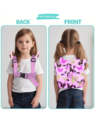 Arnés Antipérdida para Niños MTOMUYA Rosa Ajustable 1-5 Años