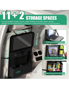 Organizador de Asiento Trasero Plzpik con Soporte para Tableta 2