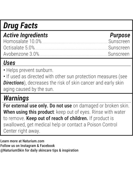 Protector Solar Hidratante Naturium SPF 50 PA++++ 48.2 g