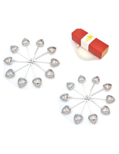 20PCS Infusores de Té HSKOTEA de Acero Inoxidable