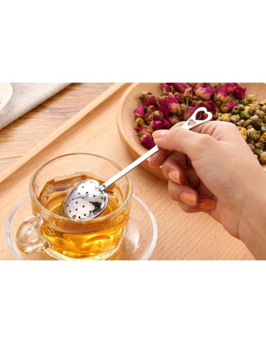 20PCS Infusores de Té HSKOTEA de Acero Inoxidable