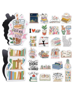 Marcadores Magnéticos de Libros Nezyo - 24 Piezas Multicolor