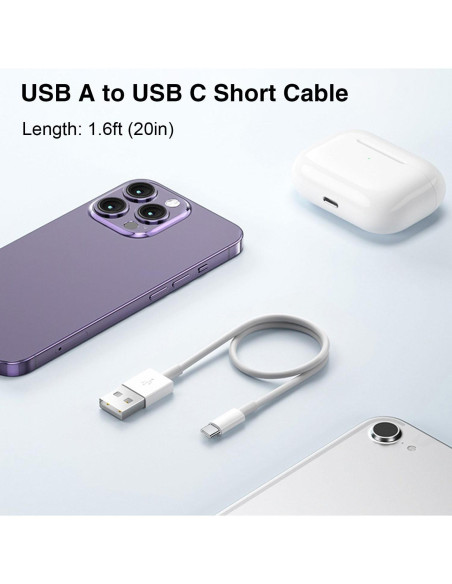 Cable USB A a USB C trenzado 0.5m Abysssea para iPhone 15/16 Cable USB A a USB C trenzado 0.5m Abysssea para iPhone 15/16