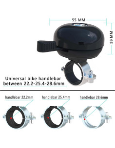 Campana de Bicicleta Antirrobo ORYXBOOST para AirTag - 22.2-28.6 mm 2