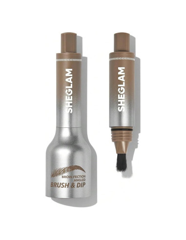 Pincel Angulado y Lápiz de Cejas SHEGLAM Ash 9.19 cm
