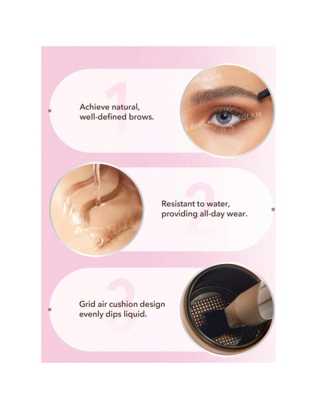 Pincel Angulado y Lápiz de Cejas SHEGLAM Ash 9.19 cm Pincel Angulado y Lápiz de Cejas SHEGLAM Ash 9.19 cm