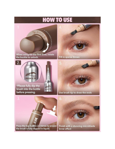 Pincel Angulado y Lápiz de Cejas SHEGLAM Ash 9.19 cm