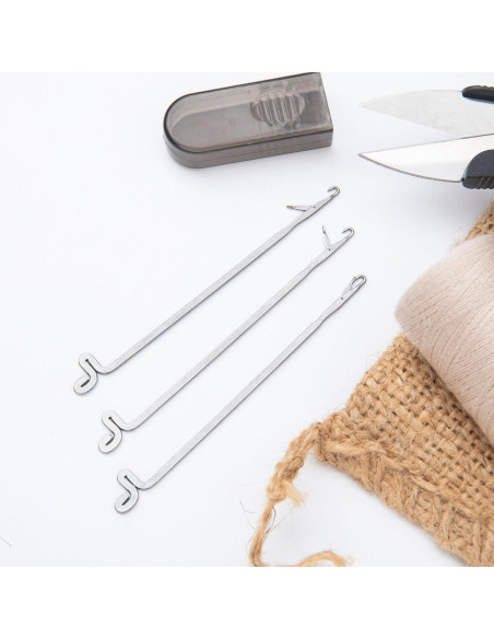 PAGOW 10 Pcs Ganchos de Cierre de Acero Inoxidable para Tejido PAGOW 10 Pcs Ganchos de Cierre de Acero Inoxidable para Tejido