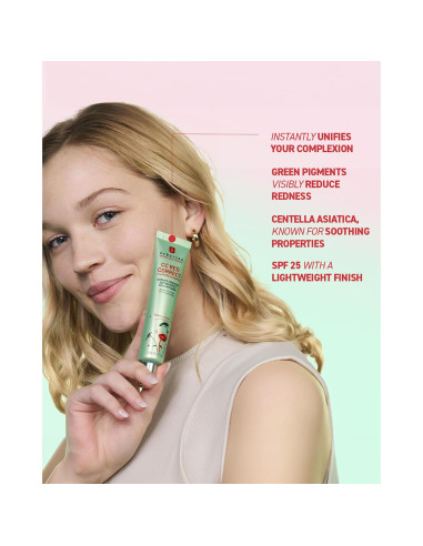 Erborian CC Red Corrector Verde 14g - Cuidado Piel Coreano SPF 25