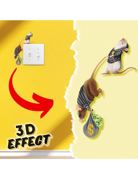 Calcomanía de Pared Ratón Libro de Lectura Micesterpiece 9.9cm