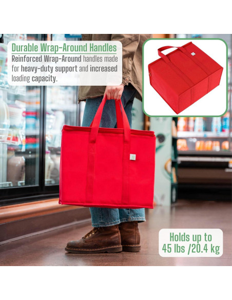 Bolsa Térmica Reutilizable VENO 2 Paquete Aislada 40x32x22cm