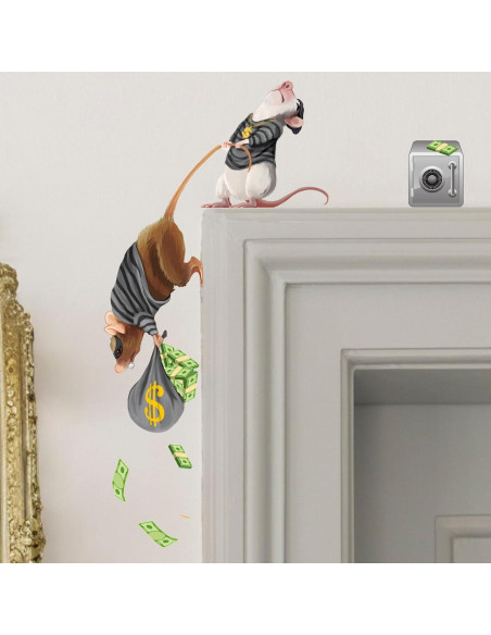 Calcomanía de Pared Ratón Libro de Lectura Micesterpiece 9.9cm