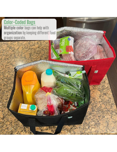 Bolsa Térmica Reutilizable VENO 2 Paquete Aislada 40x32x22cm