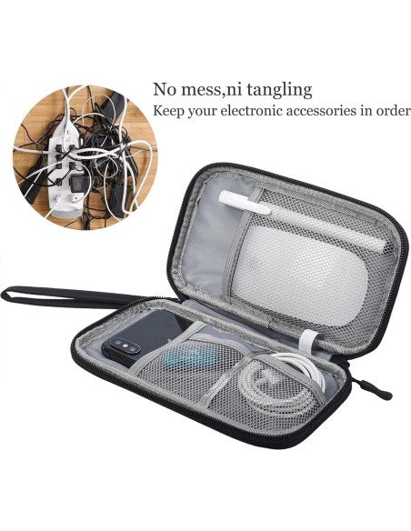 Estuche Organizador Electrónico CAAORDKSO Negro Impermeable