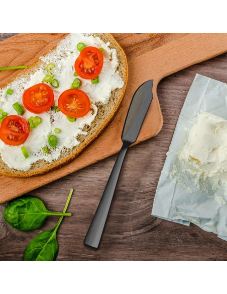 Juego de 6 cuchillos para untar mantequilla E-far 18/0 17.78 cm