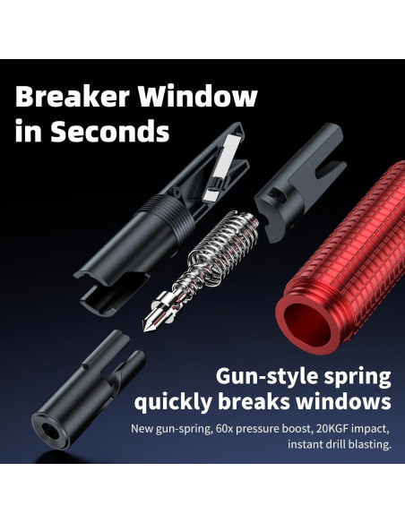 Cortador de Cinturón de Seguridad y Rompeventanas Seoulish AEL2501