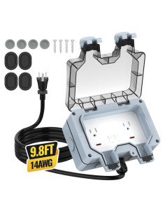 Caja de Salida Exterior Impermeable IP66 Hilictokt con Cable 3m