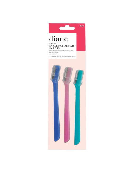 Afeitador de Cejas y Vello Facial Diane D217 - Paquete de 3