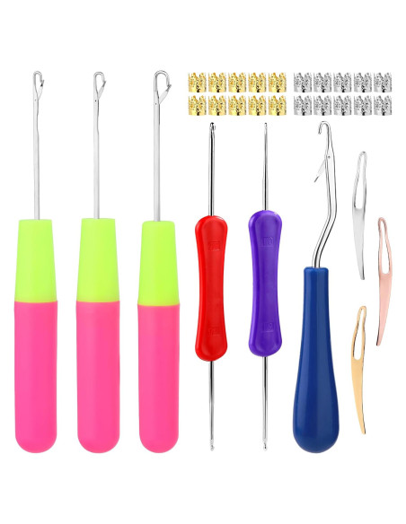 Set de Ganchos para Dreadlocks QMNNMA - 6 Piezas, Acero Inoxidable