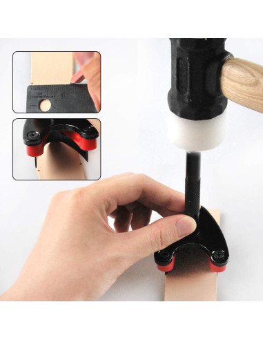 Juego de Cortadores de Cinta de Cuero OWDEN 3 Piezas Tipo V