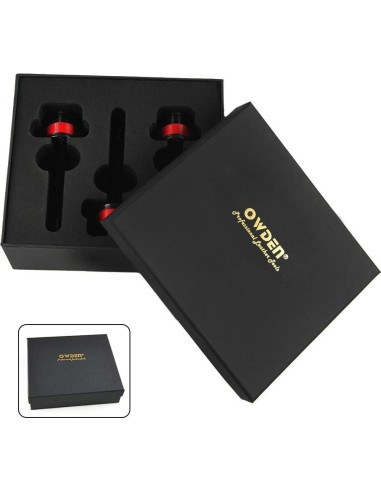 Juego de Cortadores de Cinta de Cuero OWDEN 3 Piezas Tipo V