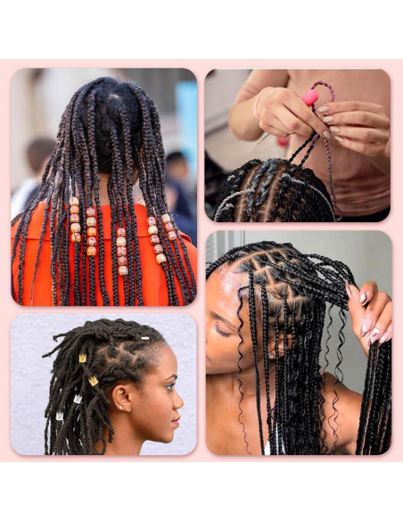 Set de Ganchos para Dreadlocks QMNNMA - 6 Piezas, Acero Inoxidable