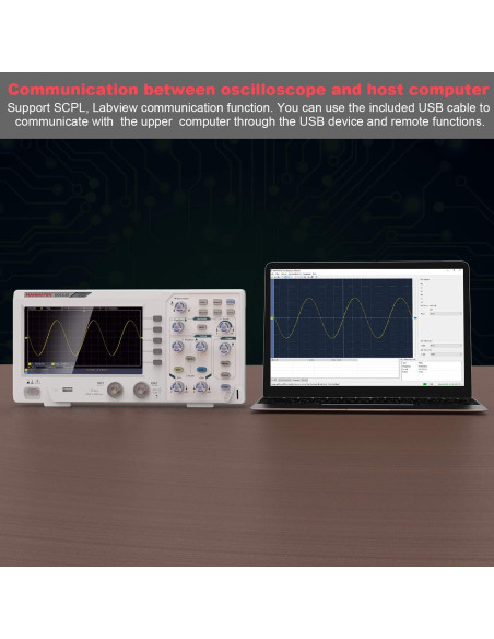 Osciloscopio Digital HANMATEK DOS1102 110MHz 2 Canales 7"