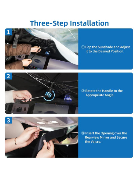Sombra Solar Aokway FY01 para Parabrisas de Coche 139.7x80 cm Sombra Solar Aokway FY01 para Parabrisas de Coche 139.7x80 cm