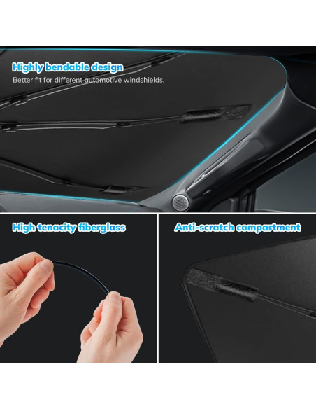 Parasol para Parabrisas SEPORUD UNSUN-61 154.94x83.82cm UV