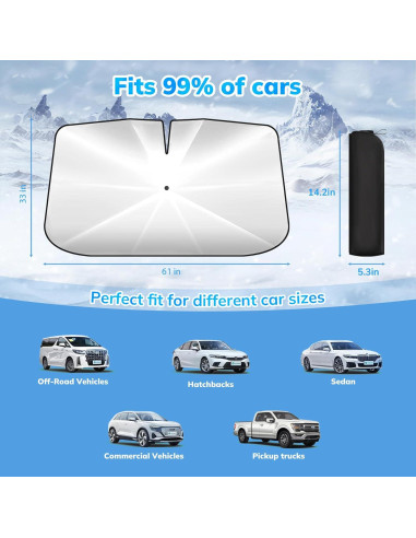 Parasol para Parabrisas SEPORUD UNSUN-61 154.94x83.82cm UV