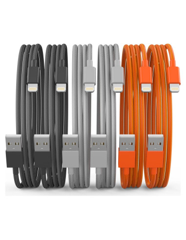 Cable de Carga Rápida Lightning YEFOOT 1.8m Certificado MFi