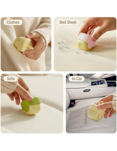 Rodillo de Pelusa Reutilizable G.TWONG Mini Beige 4.29cm 2