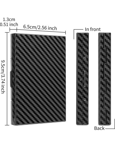 Billetera RFID de Acero Inoxidable LOUEBICA para Tarjetas
