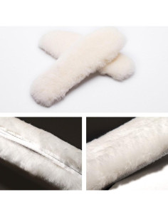 Plantillas de Piel de Oveja para Mujeres - 2 Pares, US 35-44 2