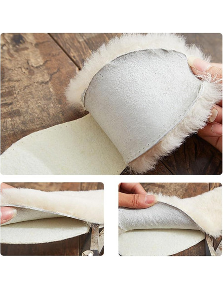 Plantillas de Piel de Oveja para Mujeres - 2 Pares, US 35-44