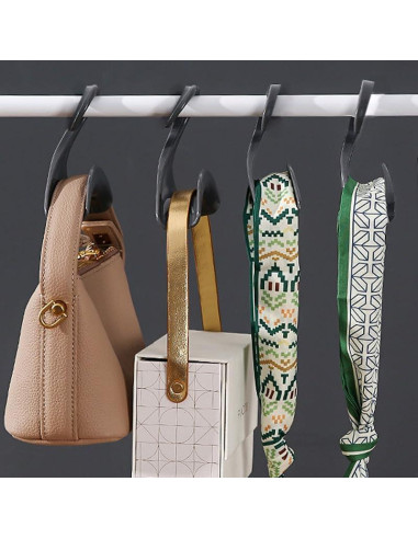 12 Perchas para Bolsos Naturahand - Organizador de Almacenamiento
