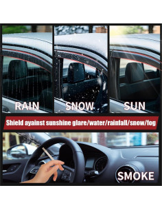 Viseras de Ventana ZYFZZDS para Chevy Cruze 2011-2015, 4pcs 2