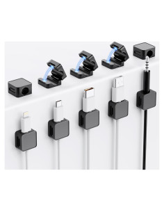 Organizadores de Cables Magnéticos Lakeronelove - Paquete de 10