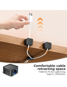 Organizadores de Cables Magnéticos Lakeronelove - Paquete de 10 2