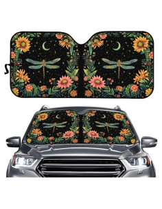 Parasol Universal BIGCARJOB 3D Libélula Floral 145x69.5cm