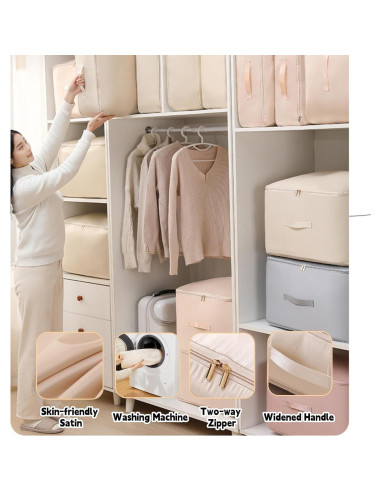 Bolsa de Compresión Extra Grande VMQIPNS Albaricoque para Ropa