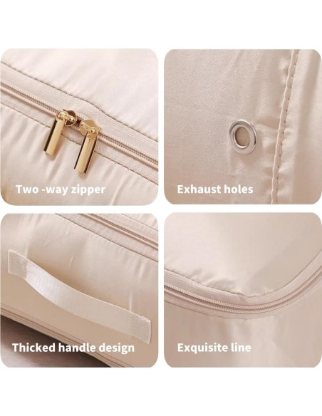 Bolsa de Compresión Extra Grande VMQIPNS Albaricoque para Ropa