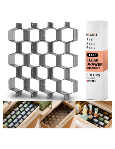 Separador de Cajones Ajustable Kocuos Negro para Ropa Interior