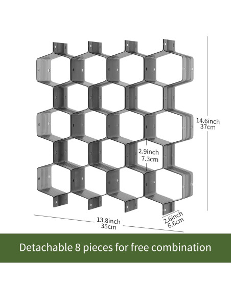 Separador de Cajones Ajustable Kocuos Negro para Ropa Interior