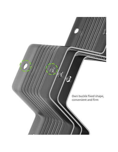 Separador de Cajones Ajustable Kocuos Negro para Ropa Interior