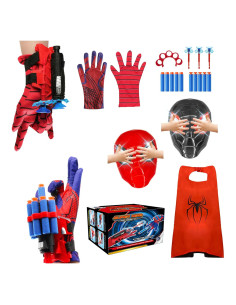 Lanzador de Telaraña DRAVF para Niños - Juguete Seguro Azul