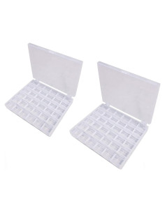 Caja organizadora de bobinas Fbshicung 2 paquetes 36 ranuras